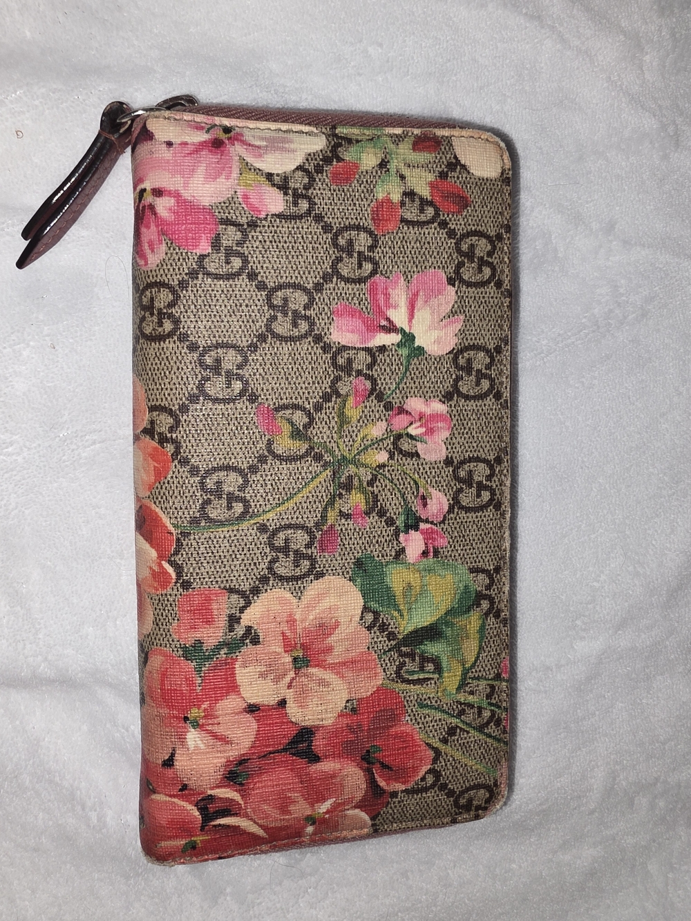 Gucci GG Blooms Zip Wallet - Pink Beige - Picture 7 of 11